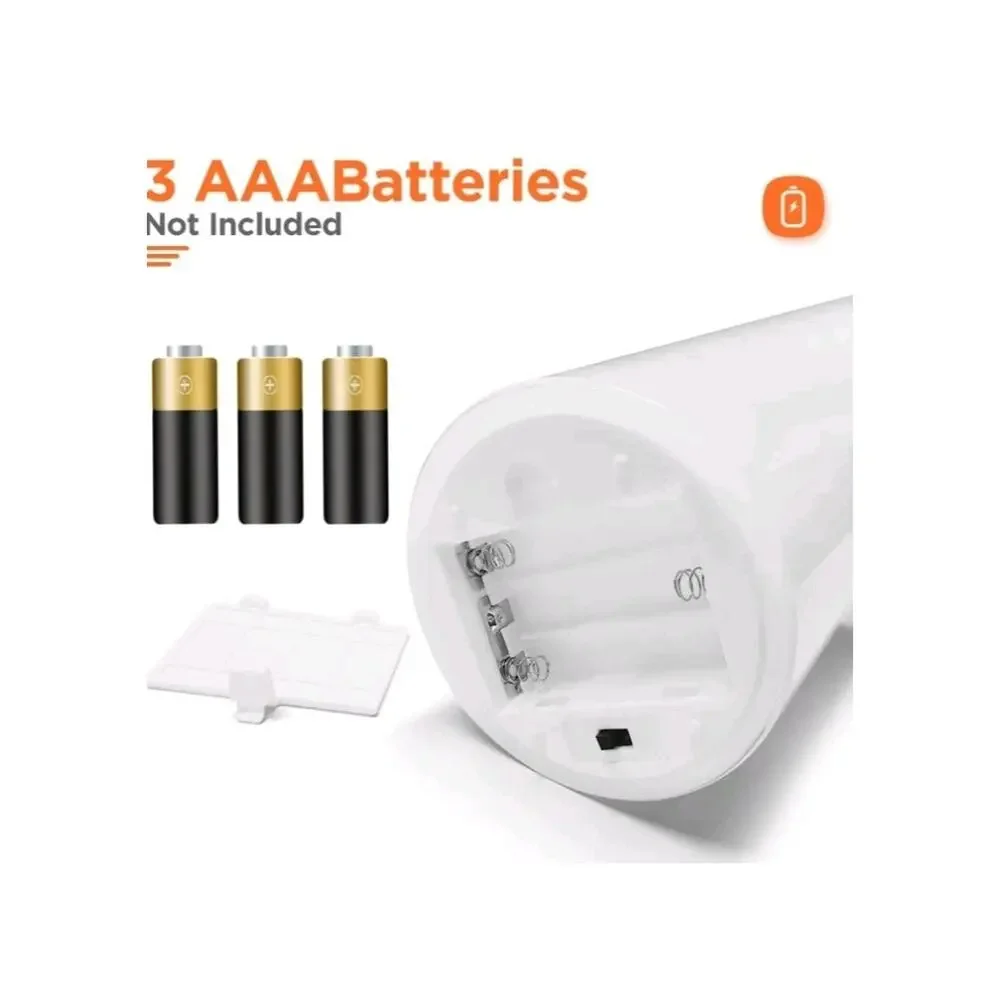 Glass Battery Operated LED Pillar Flameless Candles With10-Key Remote and Timer,